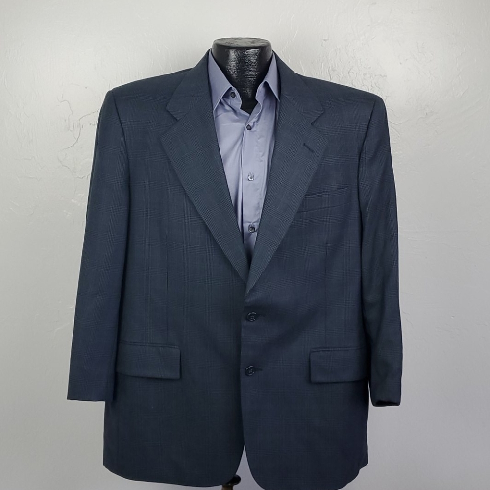 Burberry Men’s Wool Blazer Vintage 2 Button Made in USA
